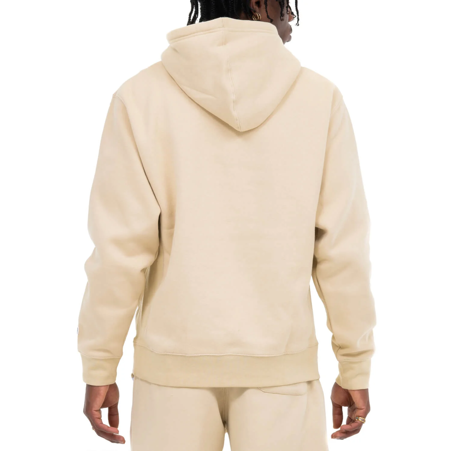 Pro Club Men's Heavyweight Basic Hoodie - Oyster White - Image 4