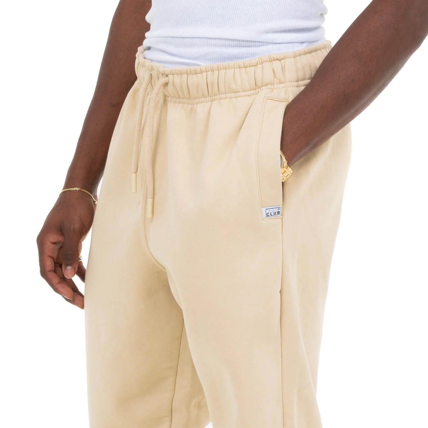 Pro Club Men's Heavyweight Basic Sweat Pants - Oyster White - Image 3