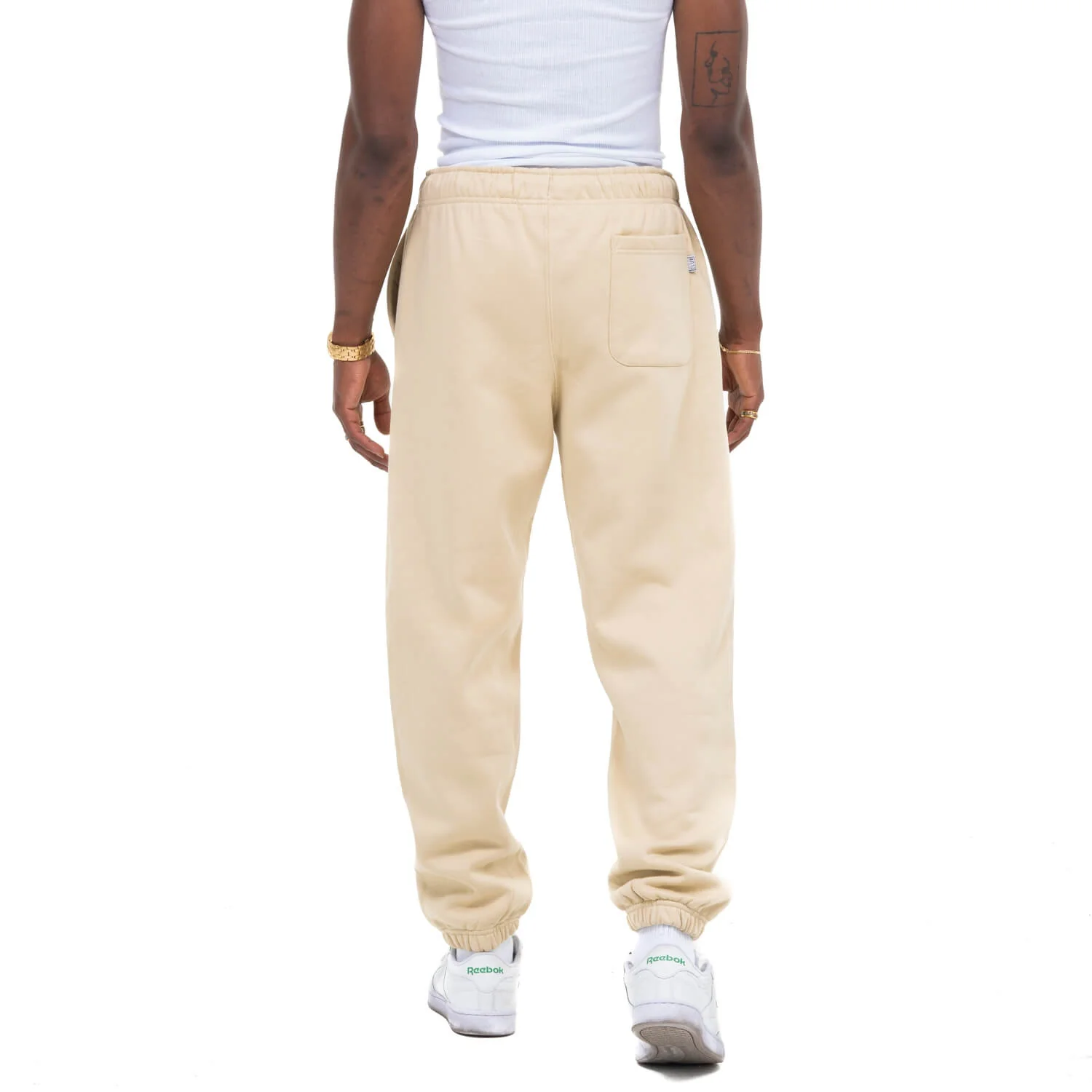 Pro Club Men's Heavyweight Basic Sweat Pants - Oyster White - Image 4
