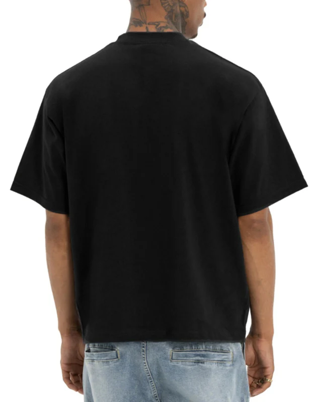Pro Club Men's HeavyWide Box Fit T Shirt - Black - Image 3