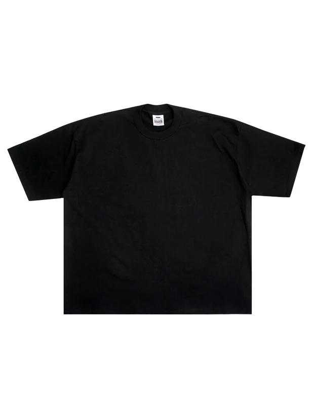 Pro Club Men's HeavyWide Box Fit T Shirt - Black - Image 4
