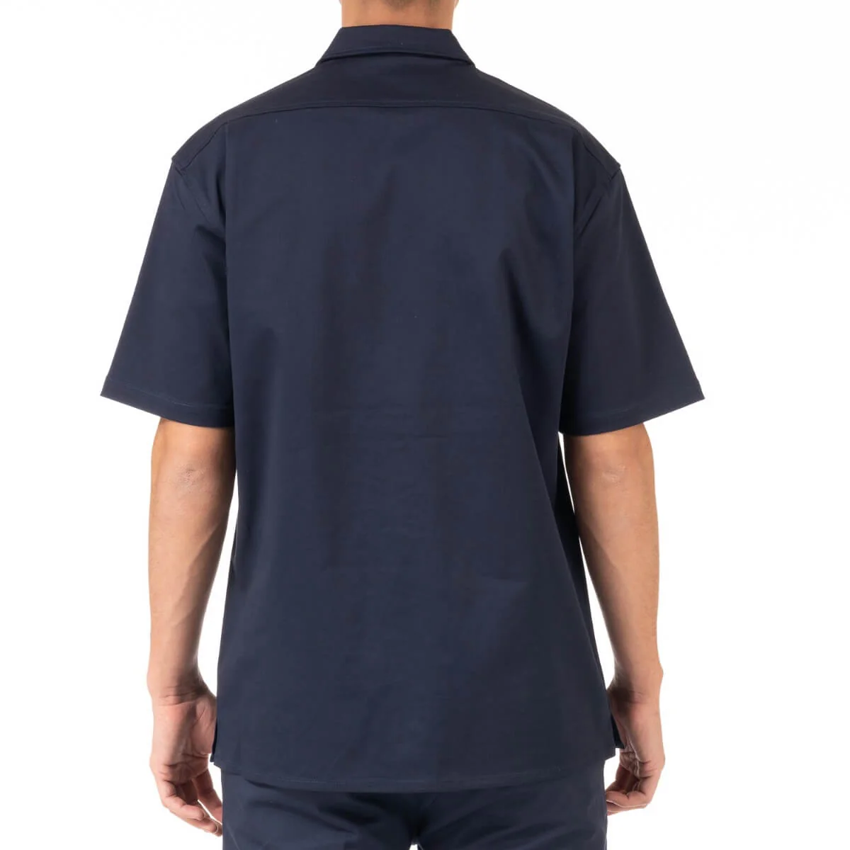 Pro Club Men's Workwear Mechanic's Short Sleeve Shirt - Navy - Image 3