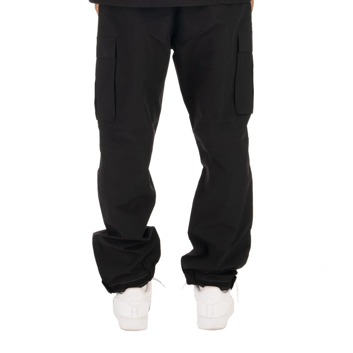 Pro Club Nylon Ripstop Cargo Track Pants - Black - Image 3