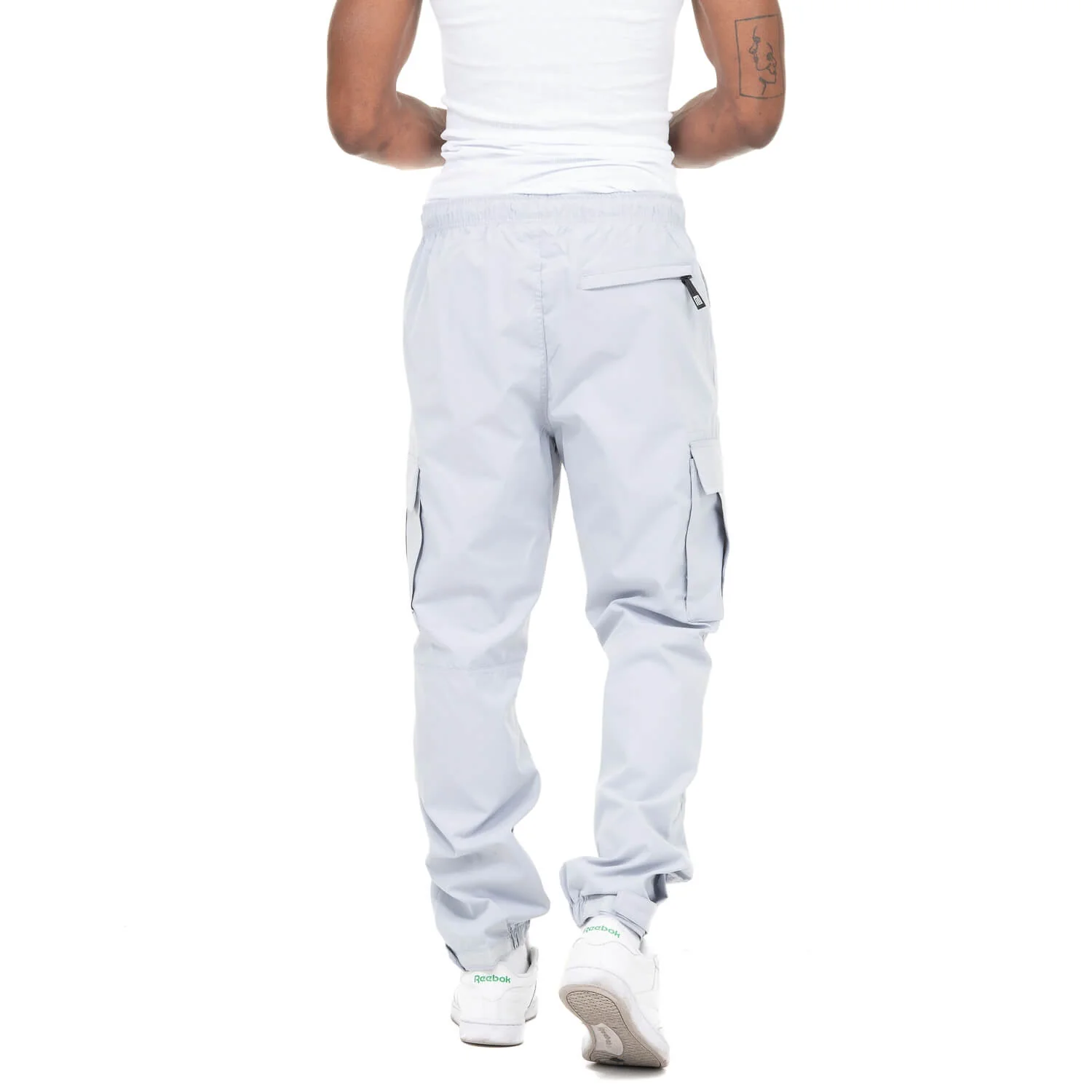 Pro Club Nylon Ripstop Cargo Track Pants - Gray - Image 3
