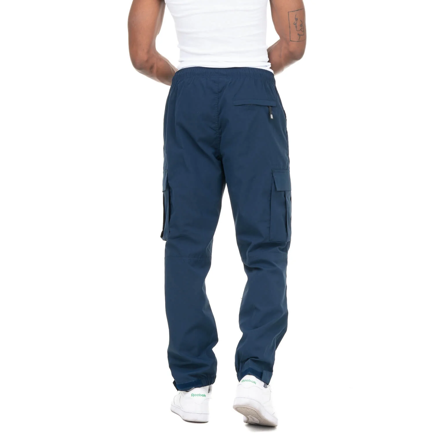 Pro Club Nylon Ripstop Cargo Track Pants - Navy - Image 3