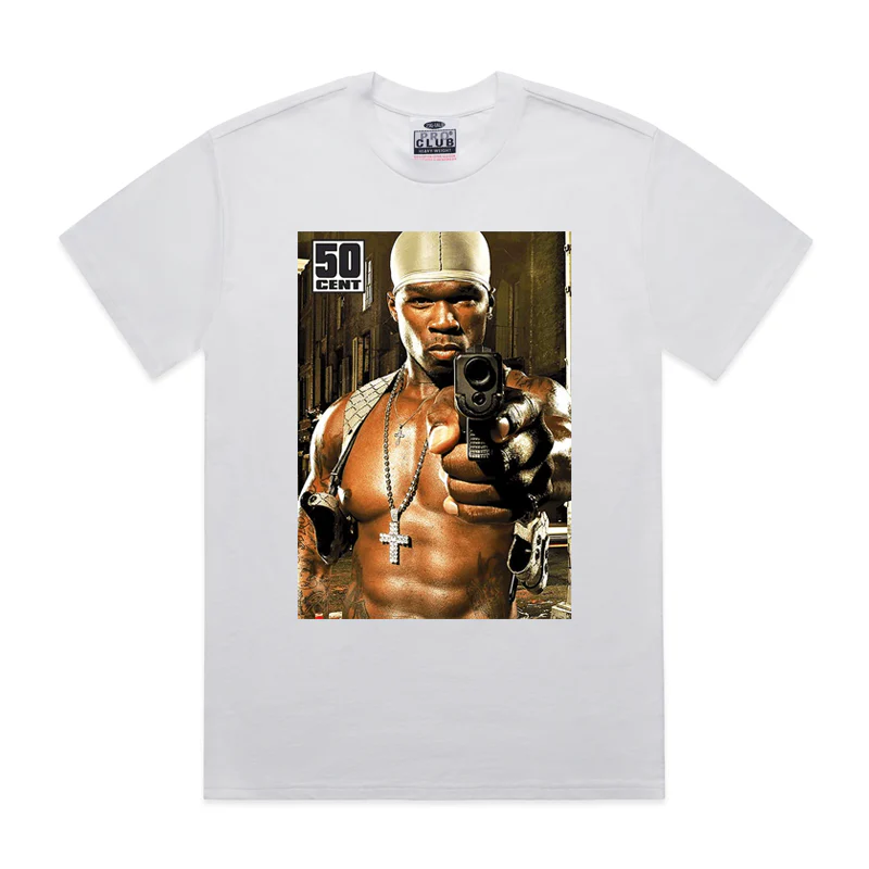 Pro Club Rapper 50 cent Gun Digital printed Tee - Image 3