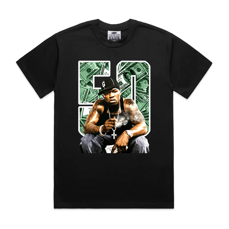 Pro Club Rapper 50 cent Money Digital printed Tee - Image 2