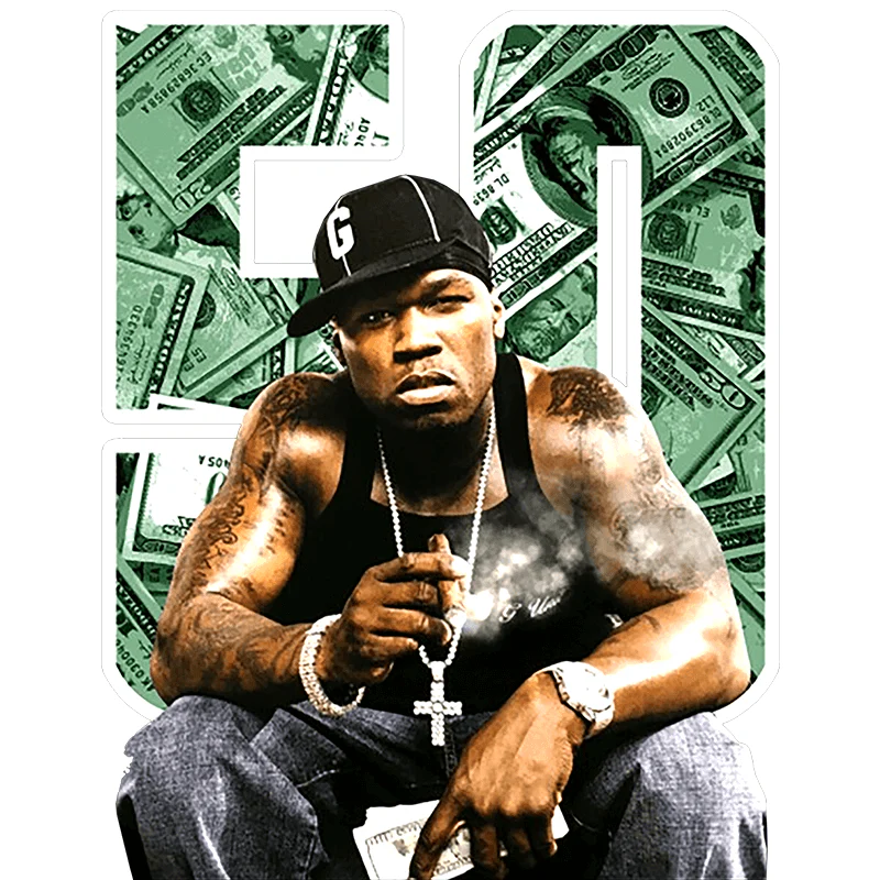 Pro Club Rapper 50 cent Money Digital printed Tee - Image 7