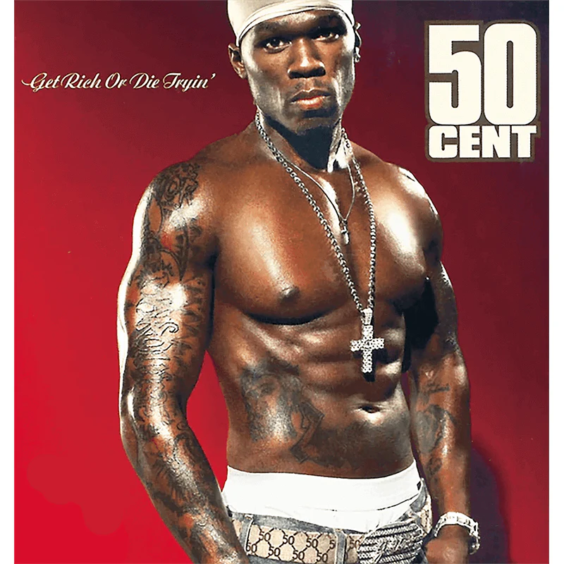 Pro Club Rapper 50 cent The Man Digital printed Tee - Image 3