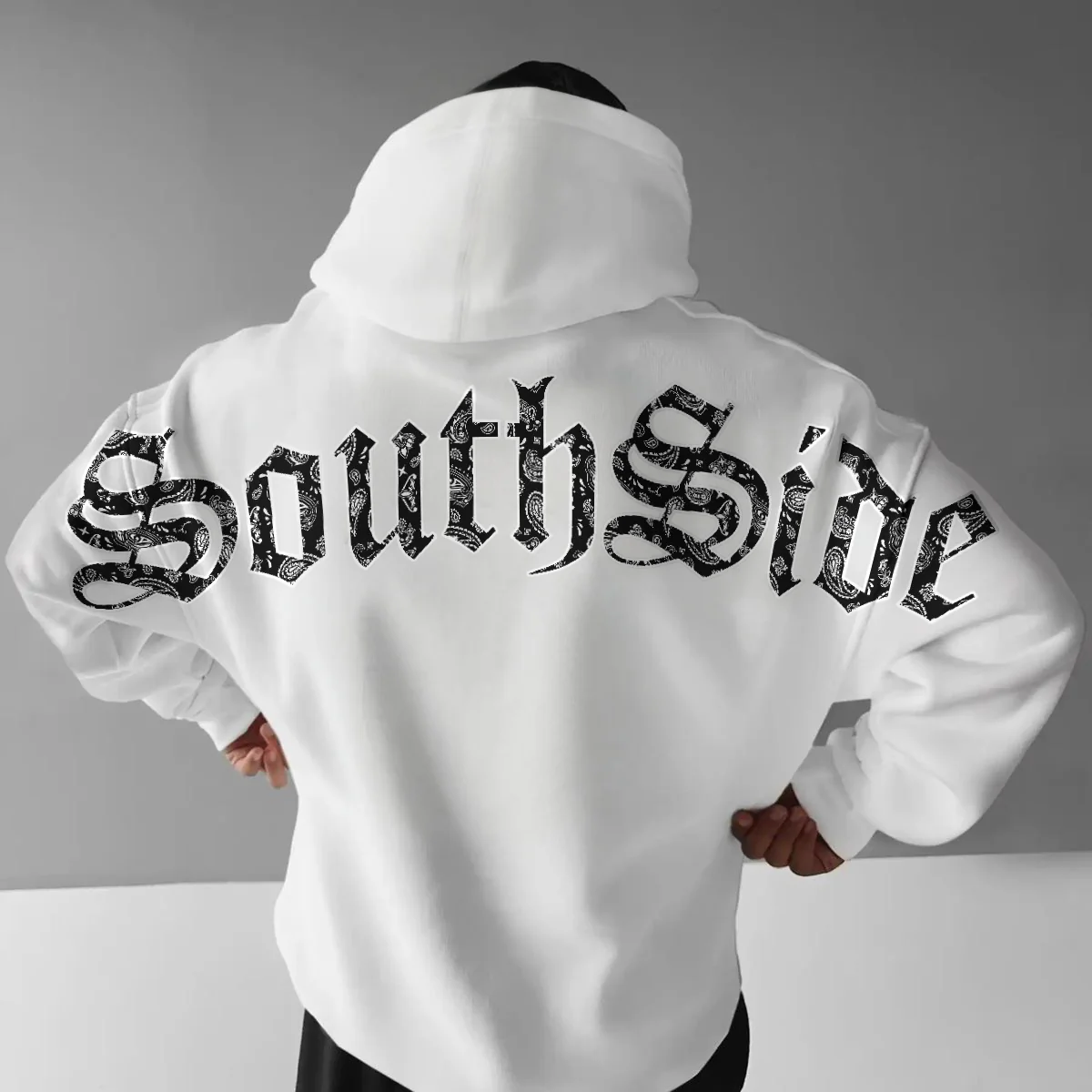Pro Club SouthSide Heavyweight Pullover Hoodie (13oz) - White - Image 3