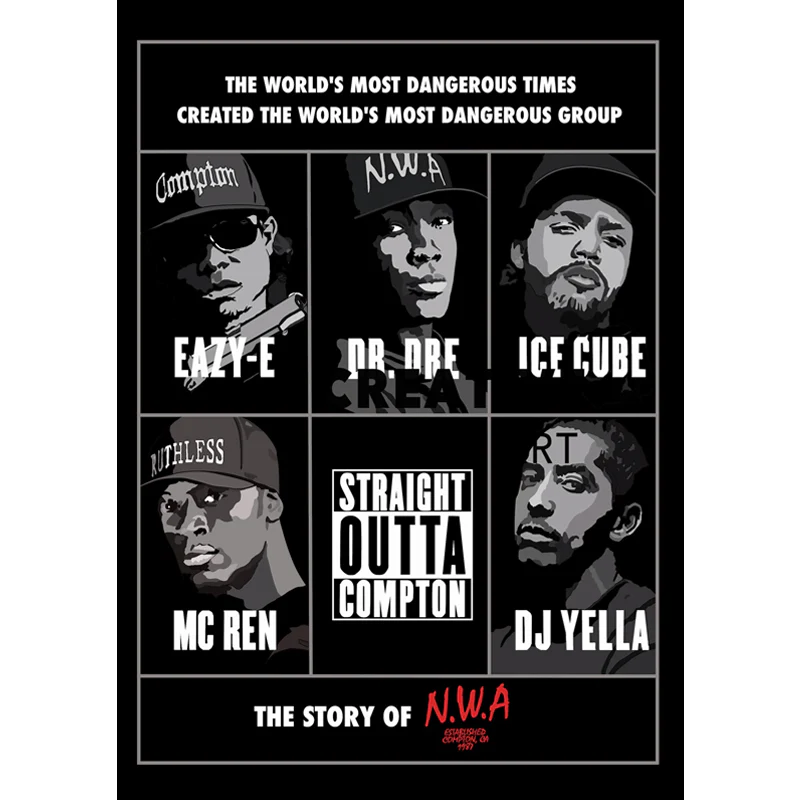 Pro Club Straight Outta Compton Digital printed Tee - Image 2