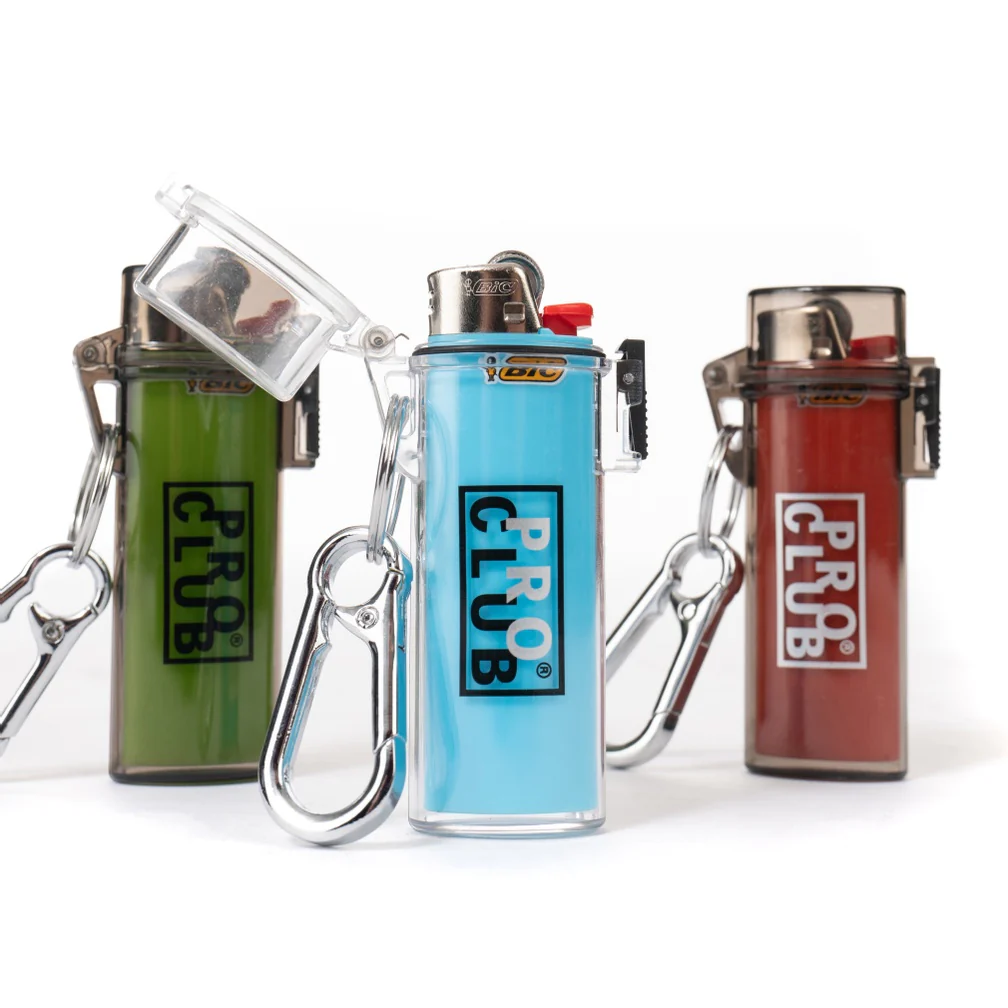 Pro Club Waterproof Lighter Case Keychain - Tinted case Black Logo - Image 4