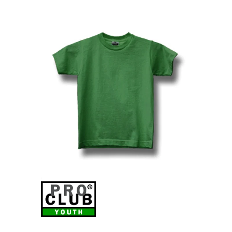 Pro Club Youth Short Sleeve Crew Neck Tee - FOREST GREEN - Image 2
