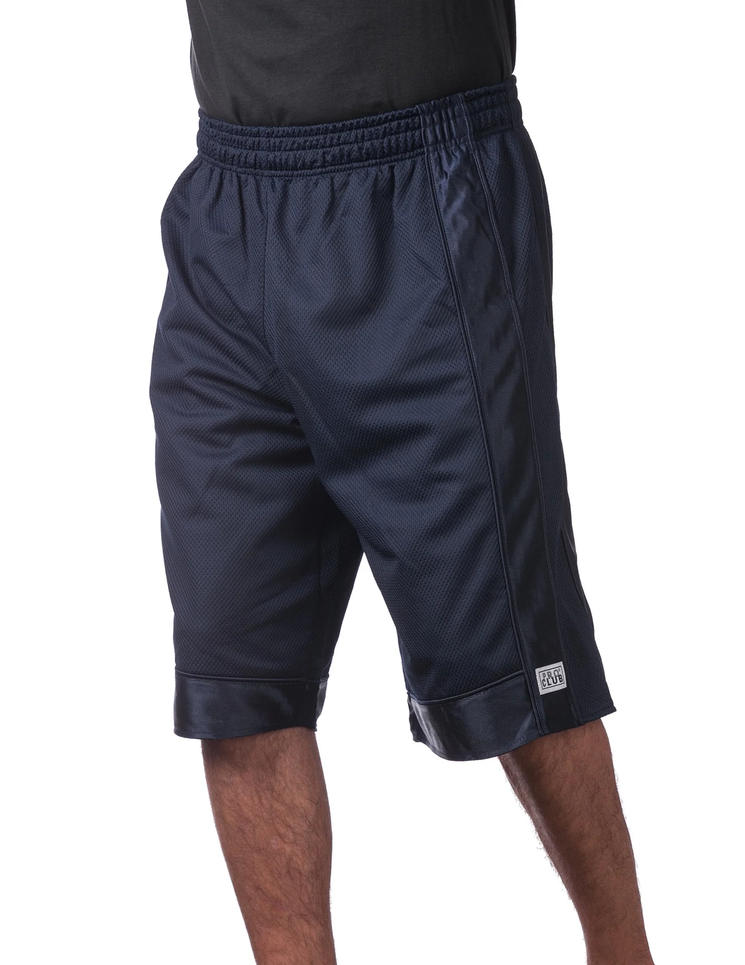 Pro Club Heavyweight Mesh Basketball Shorts - NAVY - Image 3