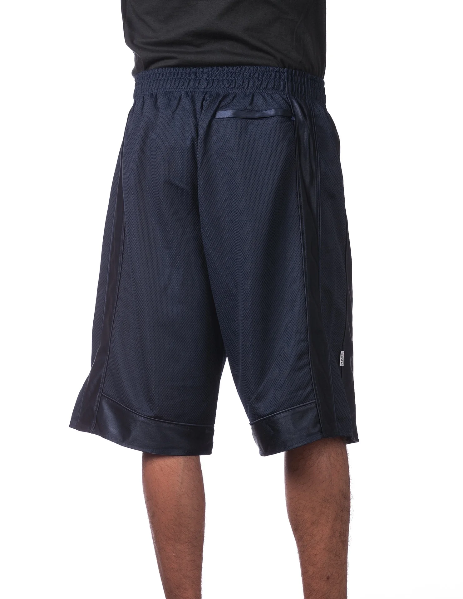 Pro Club Heavyweight Mesh Basketball Shorts - NAVY - Image 4