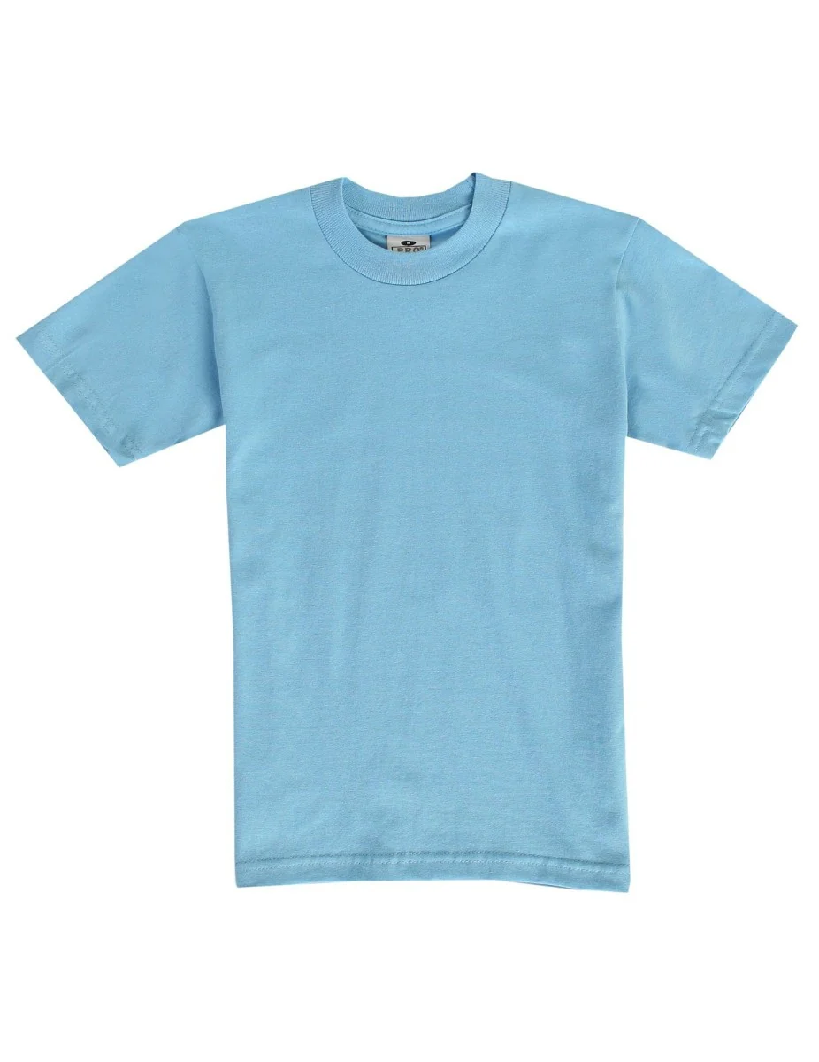 Pro Club Youth Short Sleeve Crew Neck Tee - SKY BLUE