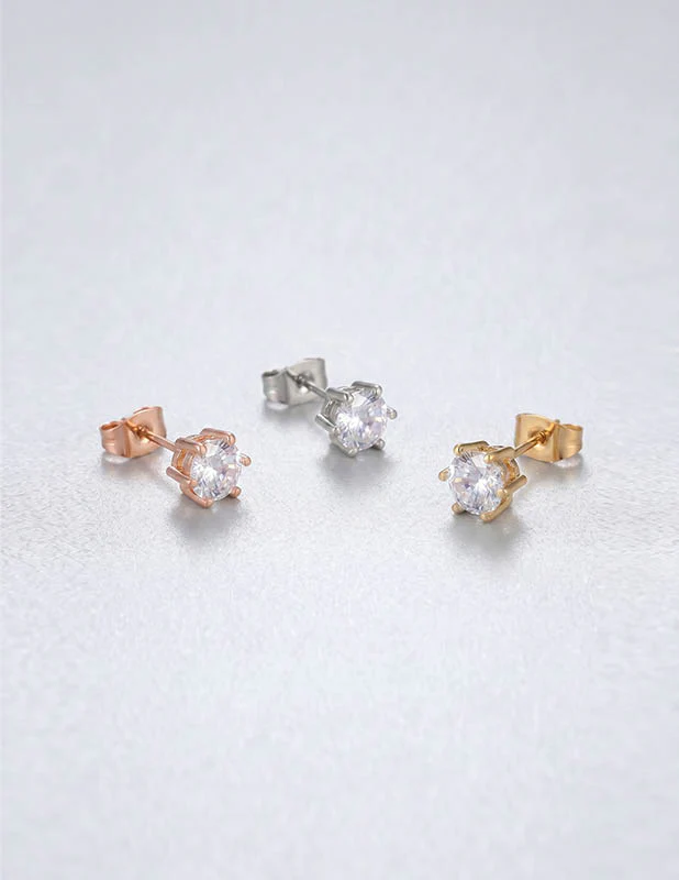 Rewahard - 3mm Diamond Cluster Stud Earring