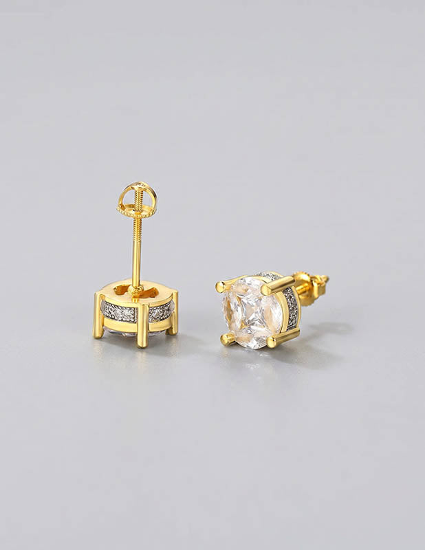 Rewahard - 8mm Diamond Cluster Stud Earring - Image 3