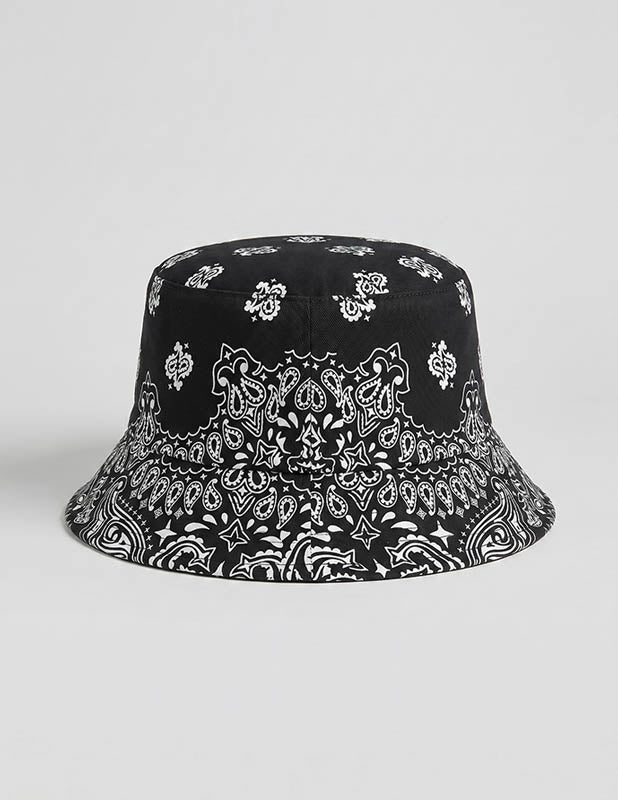 Rewahard Bandana Bucket Hat - Black - Image 3