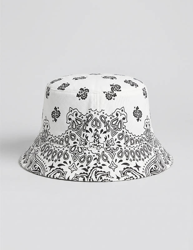 Rewahard Bandana Bucket Hat - White - Image 3