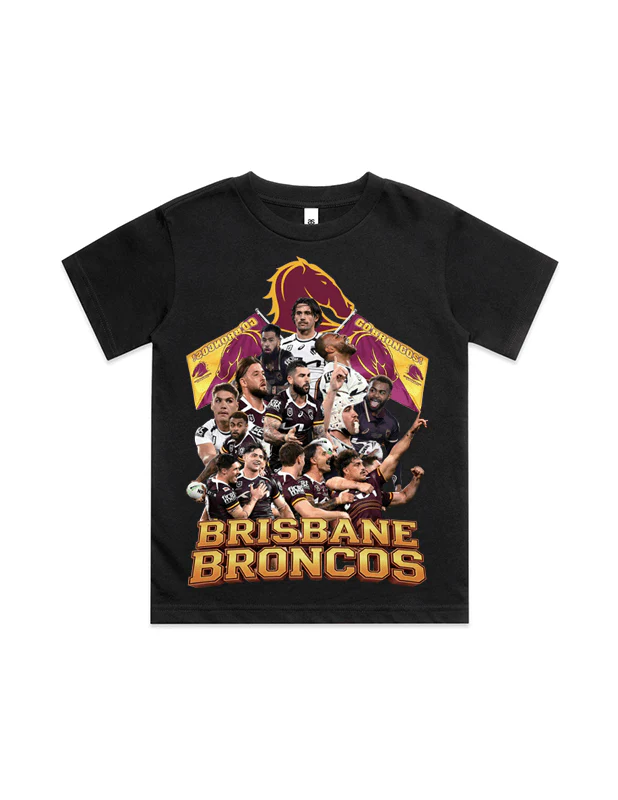Rewahard Kids Graphic Tee - Brisbane Broncos