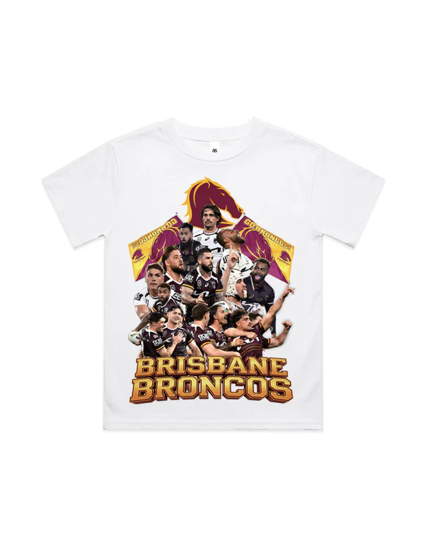 Rewahard Kids Graphic Tee - Brisbane Broncos - Image 2