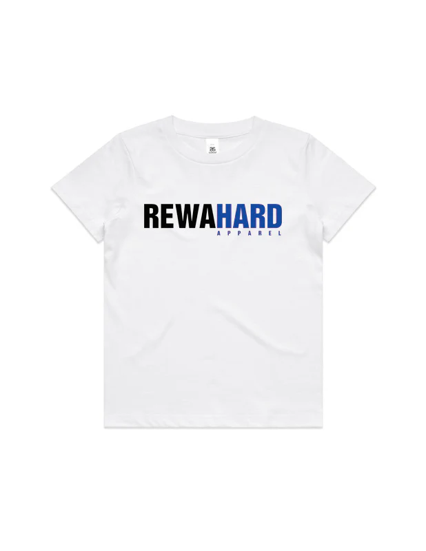 REWAHARD logo Kids Tee - White - Image 2