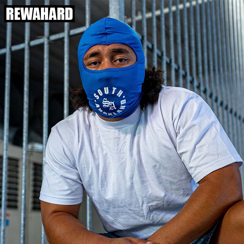 Rewahard Printed Full Head Gangster Balaclava Neck Gaiter - Royal - Image 3