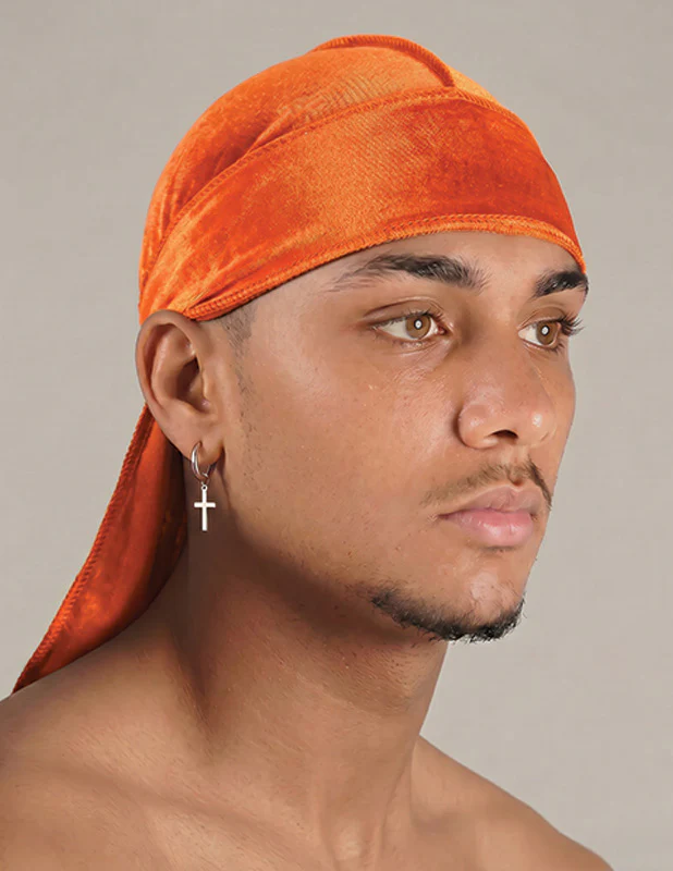 Rewahard Velvet Durag - Orange Tan - Image 2
