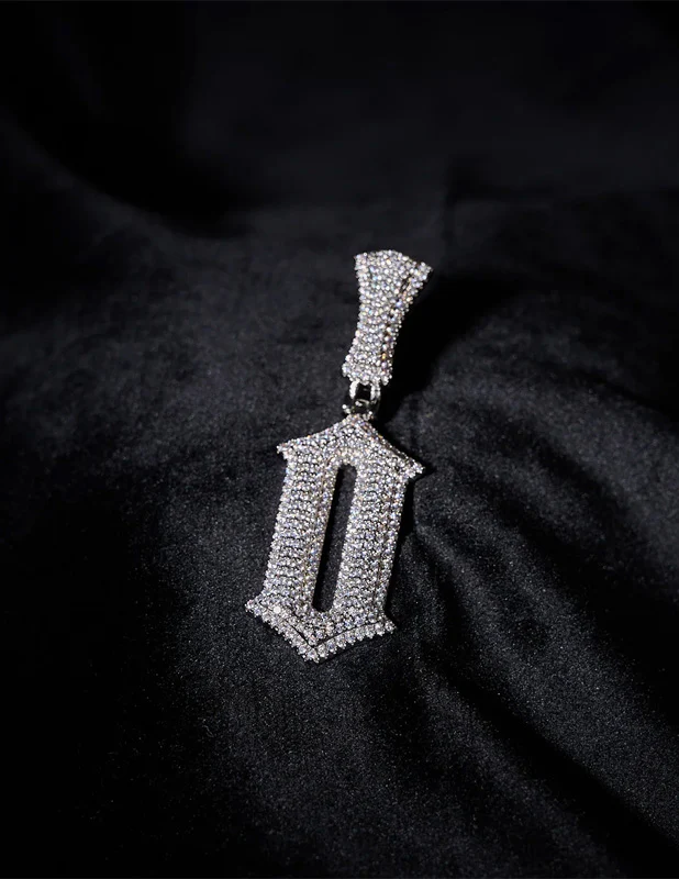 RWAHARD - Iced Letters Pendents A-Z SLIVER - Image 20