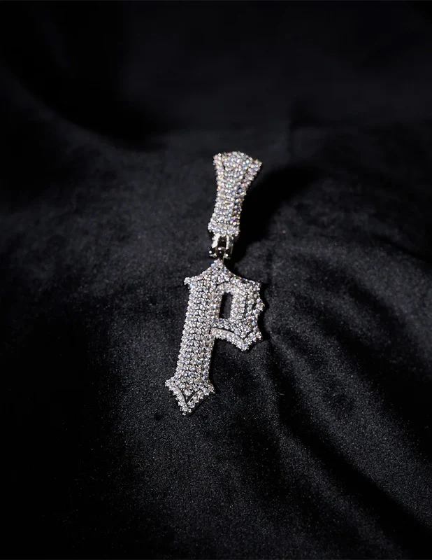 RWAHARD - Iced Letters Pendents A-Z SLIVER - Image 21