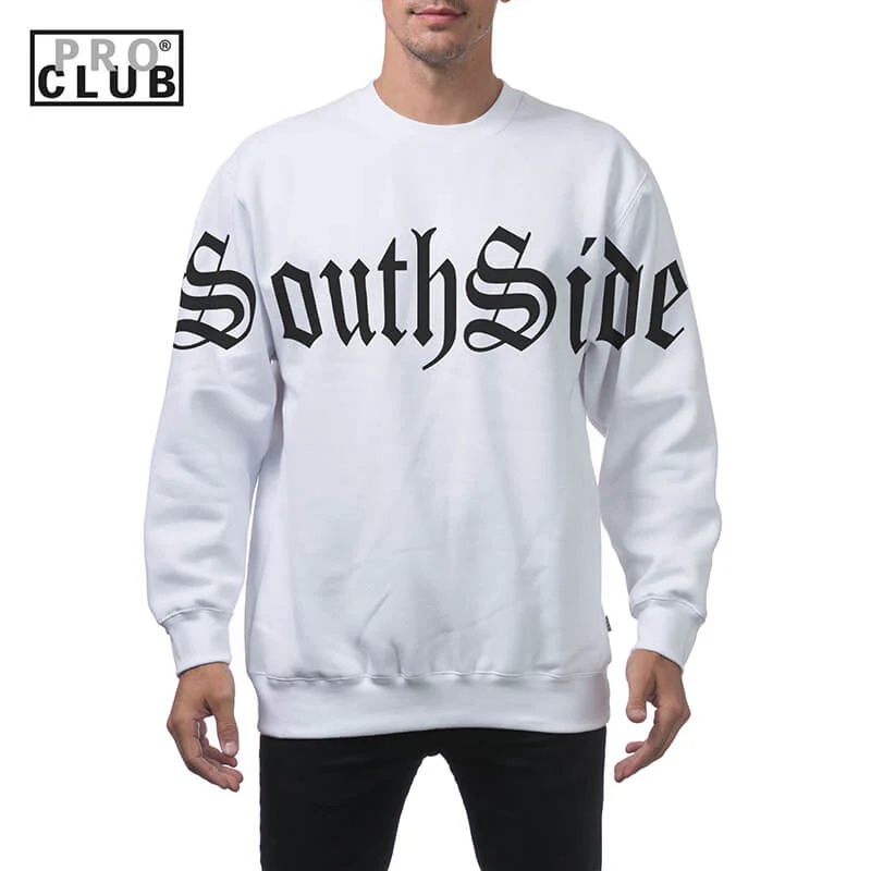SOUTHSIDE FRONT OLD ENGLISH Pro Club Heavyweight Pullover Sweater (13oz) - Image 4
