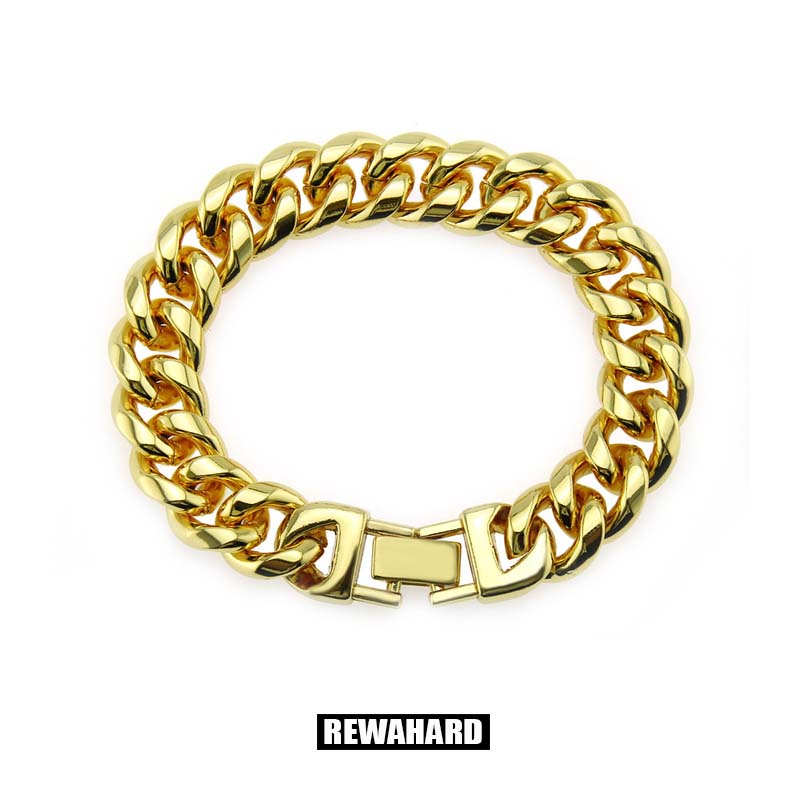 Stainless Steel Cuban Chain Bracelet - Image 2