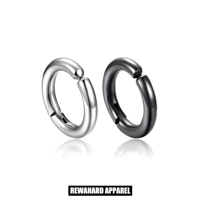Stainless Steel Hoop Earrings 14mm